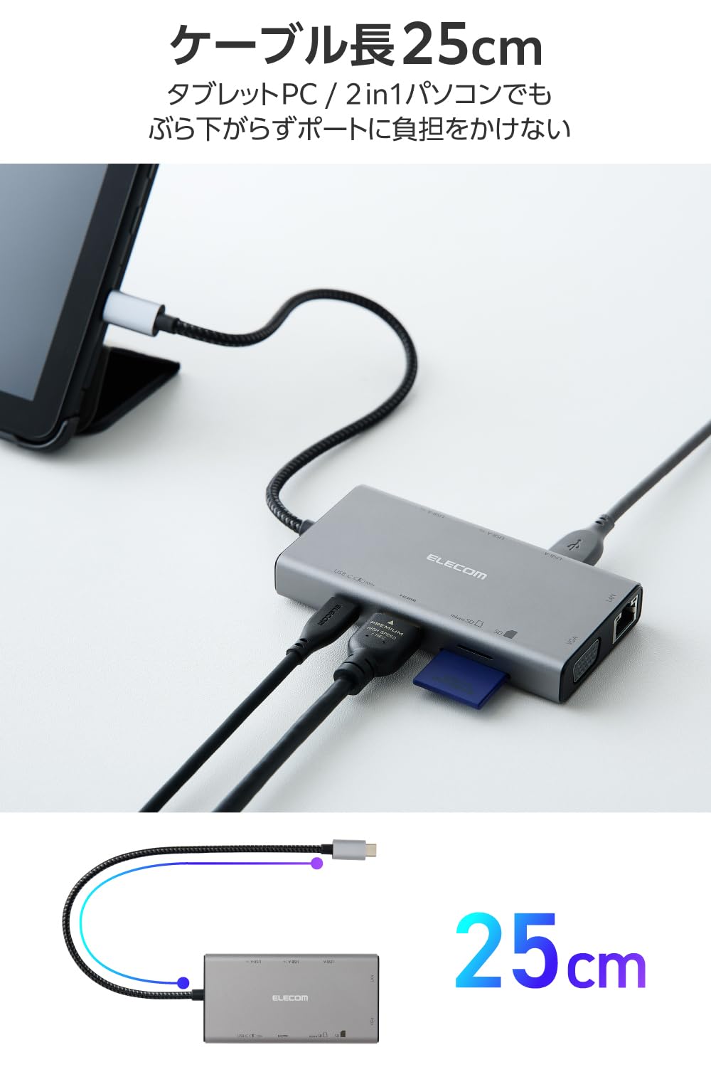 Amazon.co.jp: エレコム USB-C ハブ ドッキングステーション 10in1 3